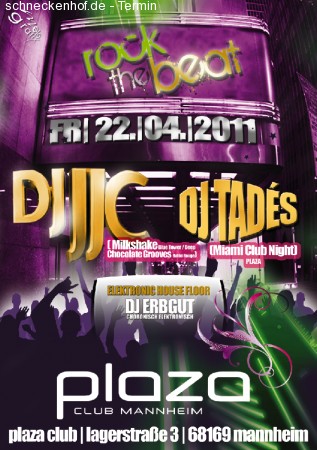 Rock the Beat DJ JJC / Tadés Werbeplakat