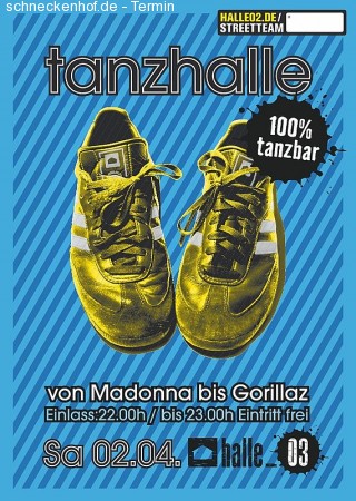 Tanzhalle Werbeplakat