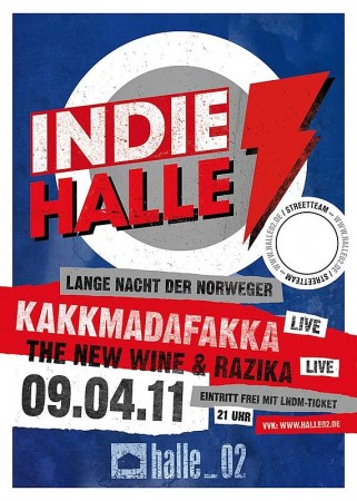 Indiehalle - LN der Norweger Werbeplakat