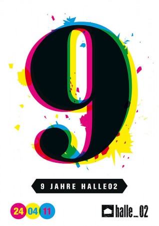 9 Jahre Halle02 Werbeplakat