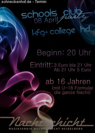 School´s Club Werbeplakat