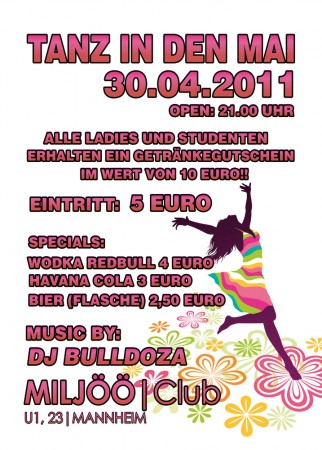 Der Tanz in den Mai Werbeplakat