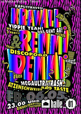 KRAWALL & REMMI DEMMI Werbeplakat