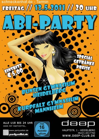 Abi-Party Werbeplakat