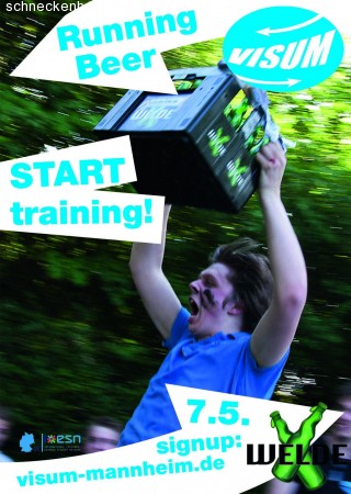 VISUM Running Beer Werbeplakat