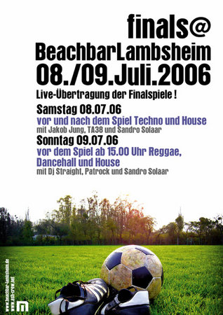 finals party Werbeplakat