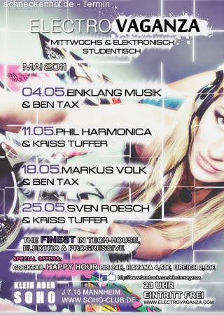 Electrovaganza Werbeplakat