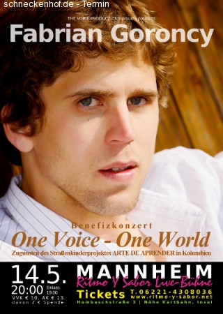 Fabrian Goroncy Benefizkonzert Werbeplakat