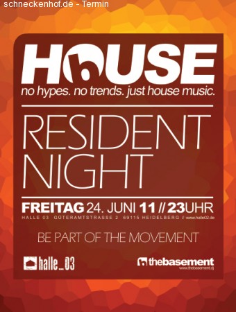thebasement pres. HOUSE Werbeplakat