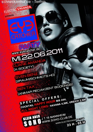 Electrovaganza EyecatcherParty Werbeplakat