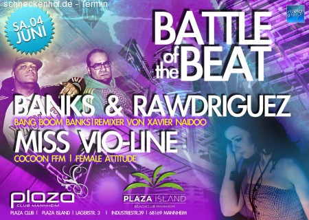 Battle Of The Beat PLAZA CLUB Werbeplakat