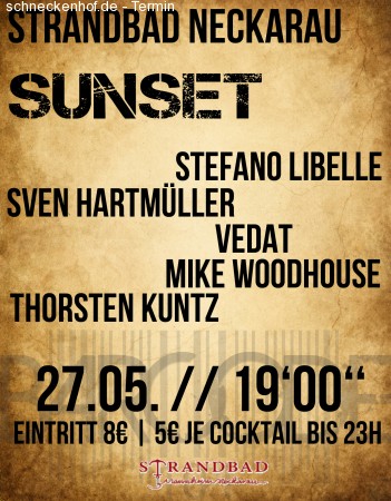Sunset Werbeplakat
