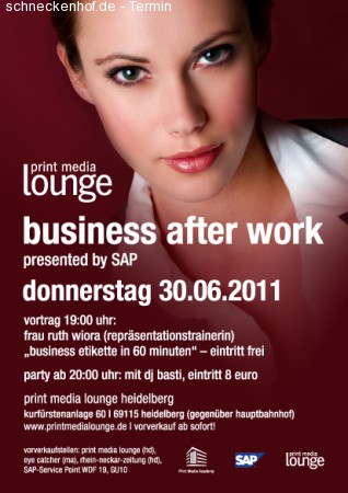 business after work Werbeplakat