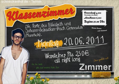 Klassenzimmer Werbeplakat