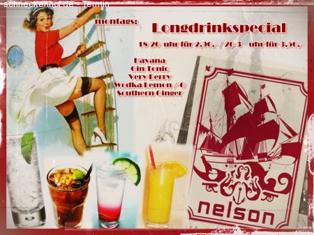 Longdrink Happy Hour / Special Werbeplakat