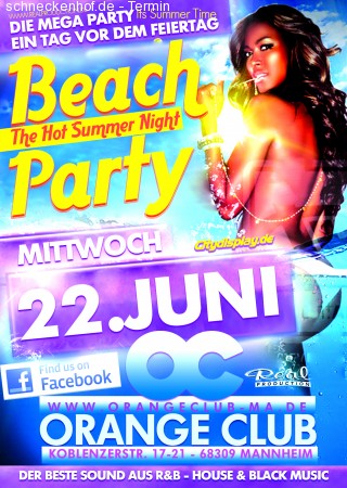 The Beach Party - The Hot Summ Werbeplakat