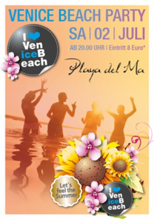 Venice Beach Party Werbeplakat