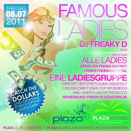 2.Famous Ladies - Open Air Werbeplakat