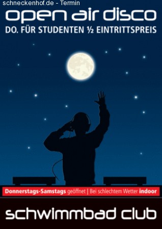 Open-Air Disco Werbeplakat