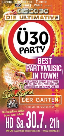 Ü30 Open Air Werbeplakat