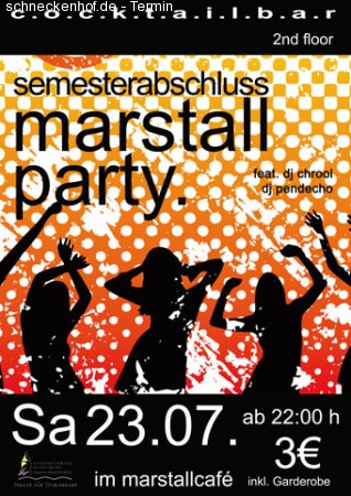 Marstallparty Werbeplakat