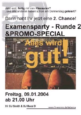 Examens-Party Part II Werbeplakat