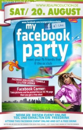 Facebook Night Werbeplakat