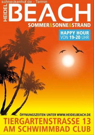 Sunset Beach After Work Party Werbeplakat