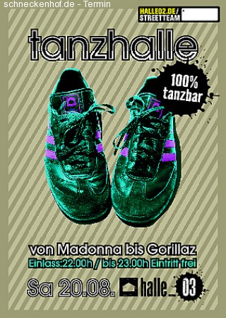 Tanzhalle Werbeplakat