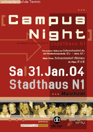 Campus Night  Werbeplakat
