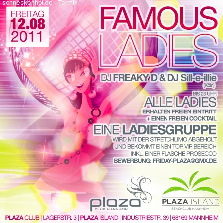 3. Famous Ladies - Open Air Werbeplakat