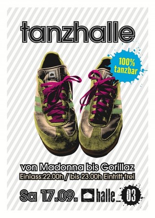 Tanzhalle Werbeplakat