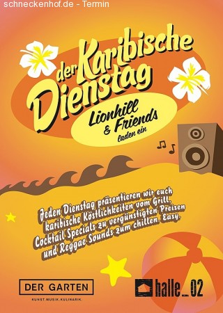 Karibischer Dienstag Werbeplakat