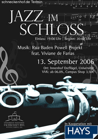 Jazz im Schloss Werbeplakat