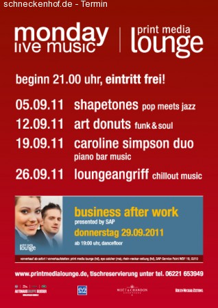business afterwork pres. b sap Werbeplakat