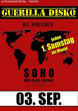 Guerilla Disko Werbeplakat