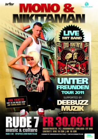 Mono und Nikitaman Live Werbeplakat