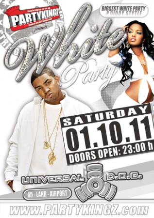 Partykingz pres. White Party Werbeplakat