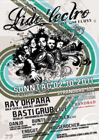 Lido 'lectro... House am Fluß! Werbeplakat