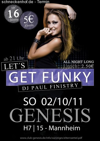 Let's get funky Werbeplakat