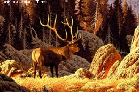 Zum Goldenen Hirsch Werbeplakat