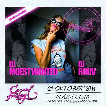 Casual Friday - Dj Moestwanted Werbeplakat