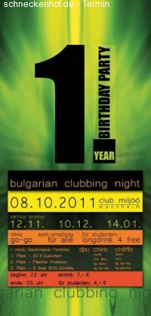 Bulgarian Studentsnight Werbeplakat