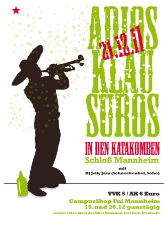 Adios Klausuros Werbeplakat