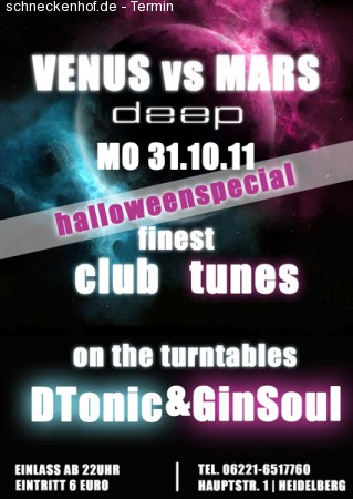 Halloween Venus&Mars Werbeplakat