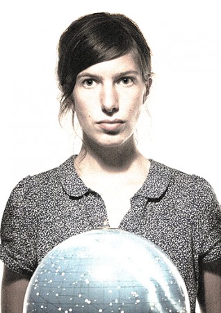 live im Blau: Binoculers Werbeplakat