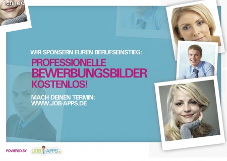 Bewerbungsbilder gratis Werbeplakat