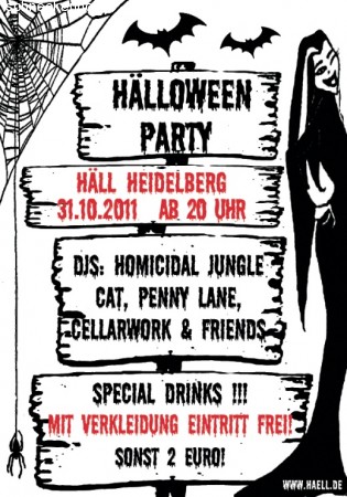 Hälloween Werbeplakat