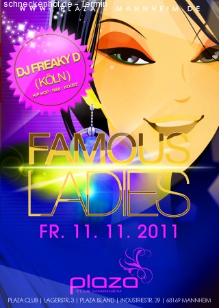 Famous Ladies Werbeplakat