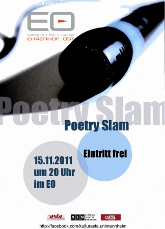 Poetry Slam Werbeplakat